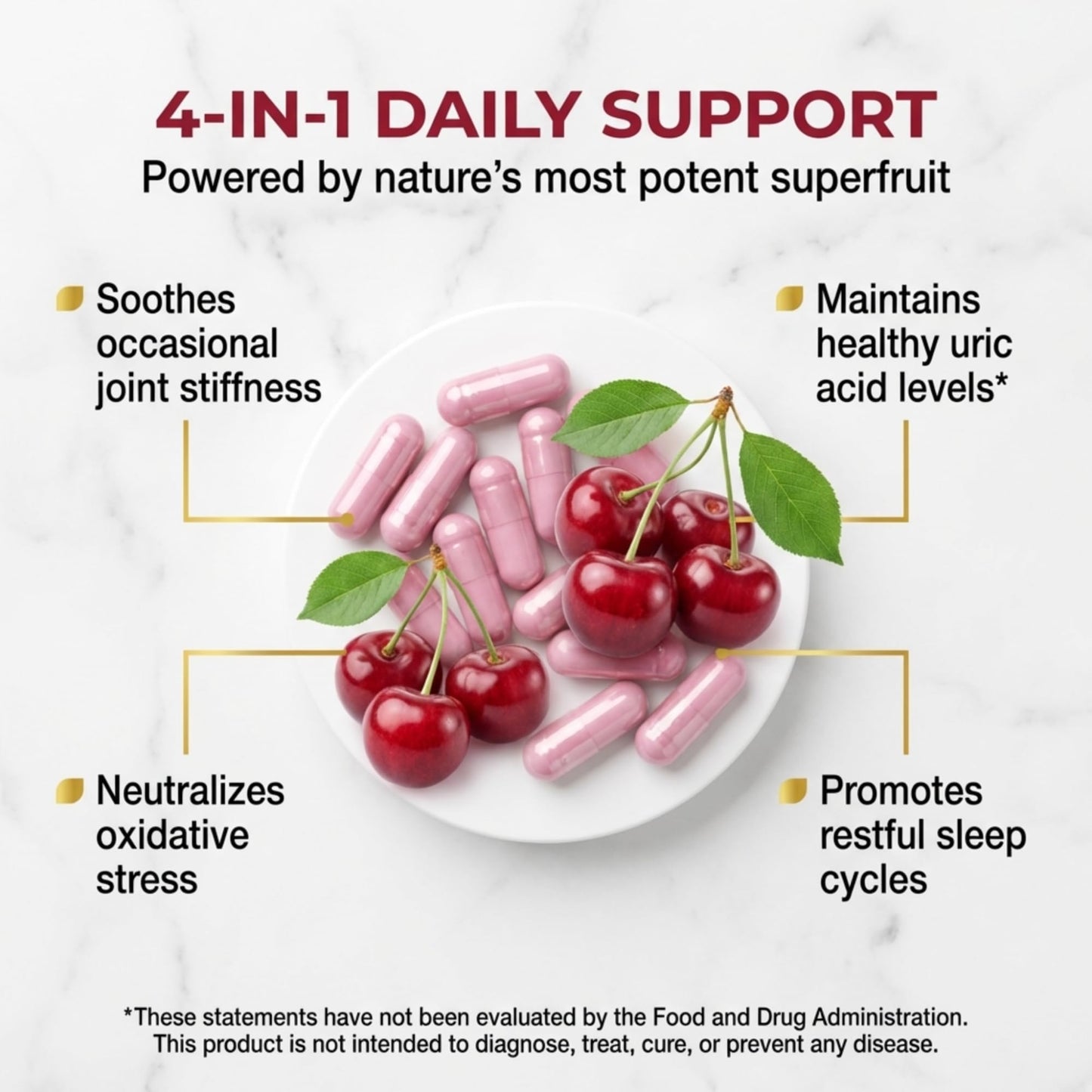 Bernard Jensen's Tart Cherry Uric Acid Formula 60 Capsules