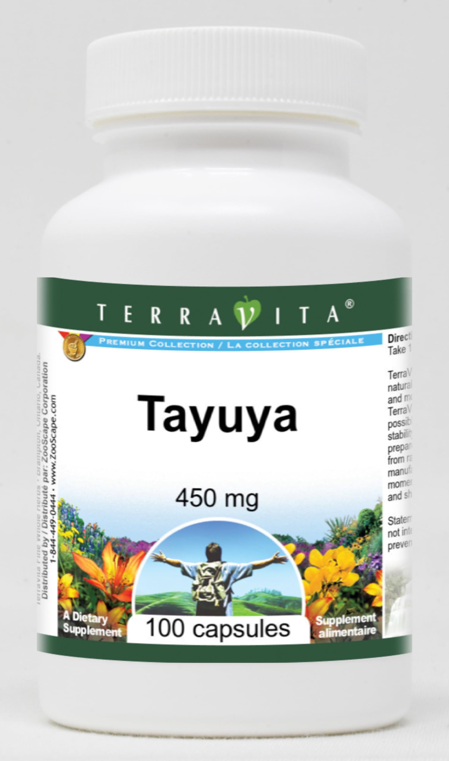 Terravita Tayuya 450 mg Capsules, 300 Count