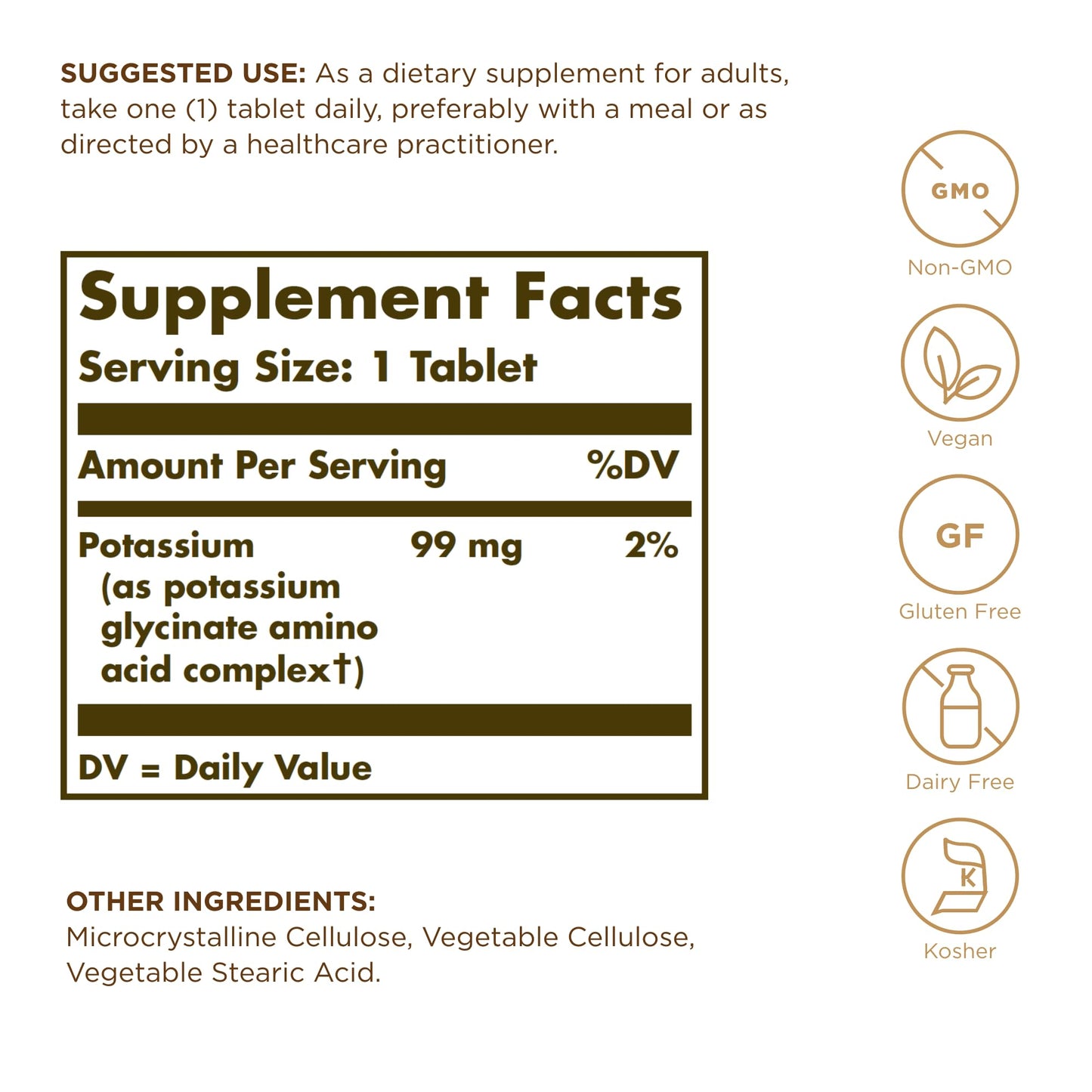 Solgar Potassium Amino Acid Complex Tablets 100