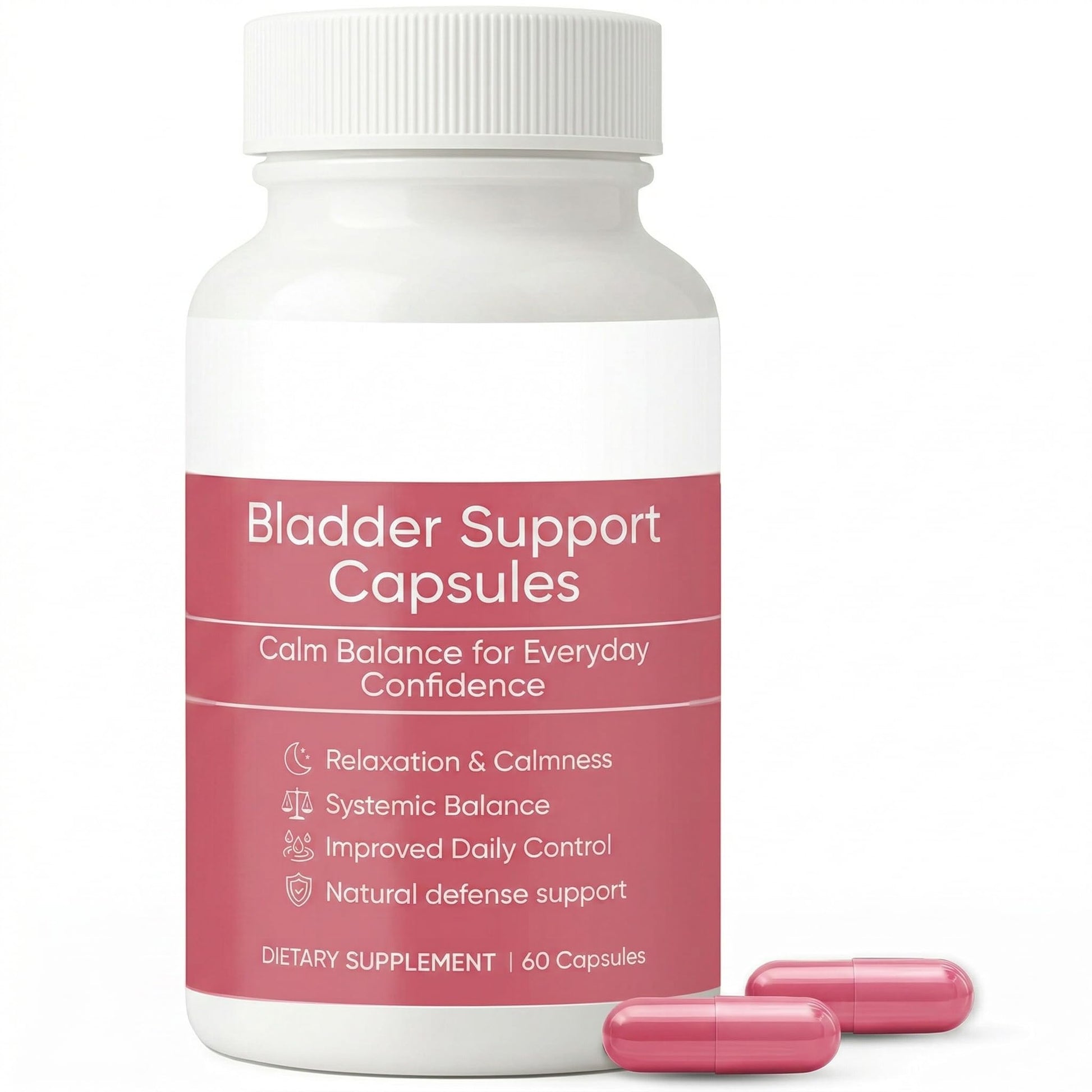 SUUDUUL Bladder Control, Urinary Support Supplement – Pumpkin Seed, D-Mannose, Cranberry & Hibiscus – Non-GMO, Vegan, Daily Formula – 60 Capsules