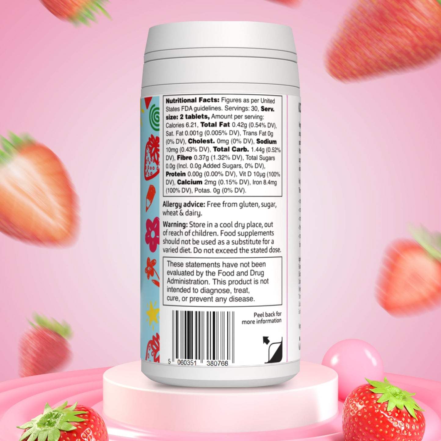VEGETOLOGY Kids Multivitamin Supplement, 60 Tablets