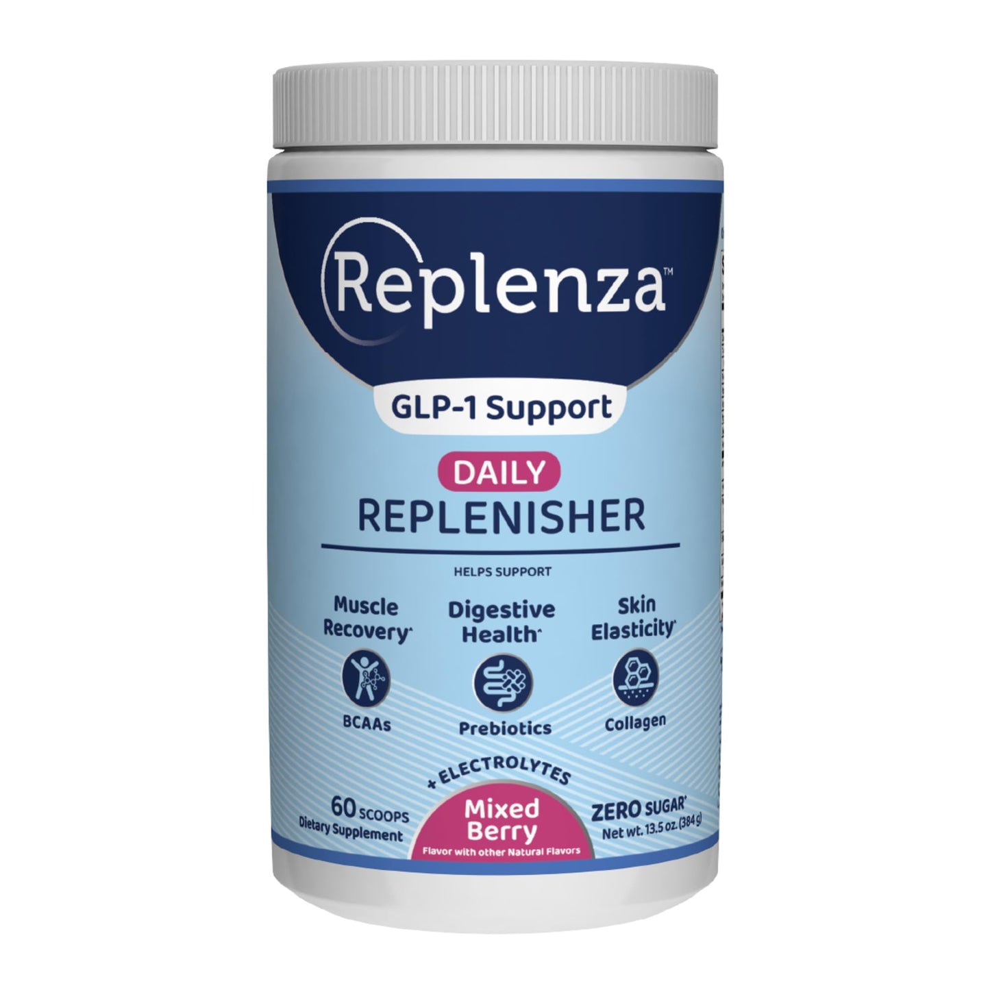 Replenza Daily Replenisher GLP-1 Nutritional Support Powder, 13.5 oz