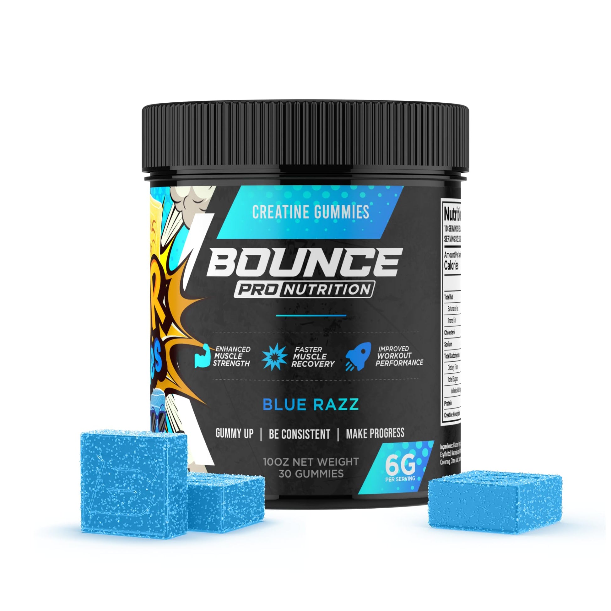 Bounce Pro Creatine Monohydrate Gummies 30 Count