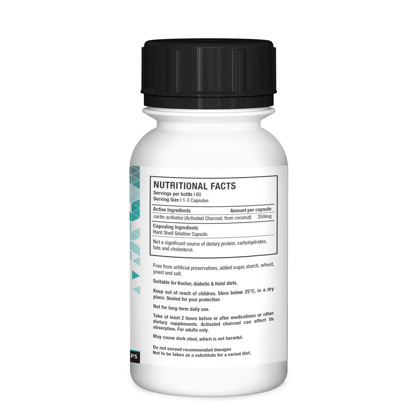 Nutriherb Activated Charcoal Capsules 60
