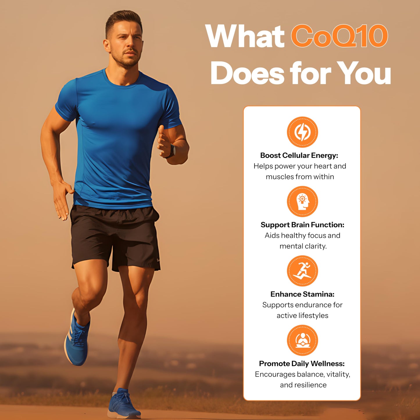 M NUTRITION CoQ10 100mg with Black Pepper – Enhanced Absorption Formula – Heart Health & Cellular Energy Support, 60 Capsules