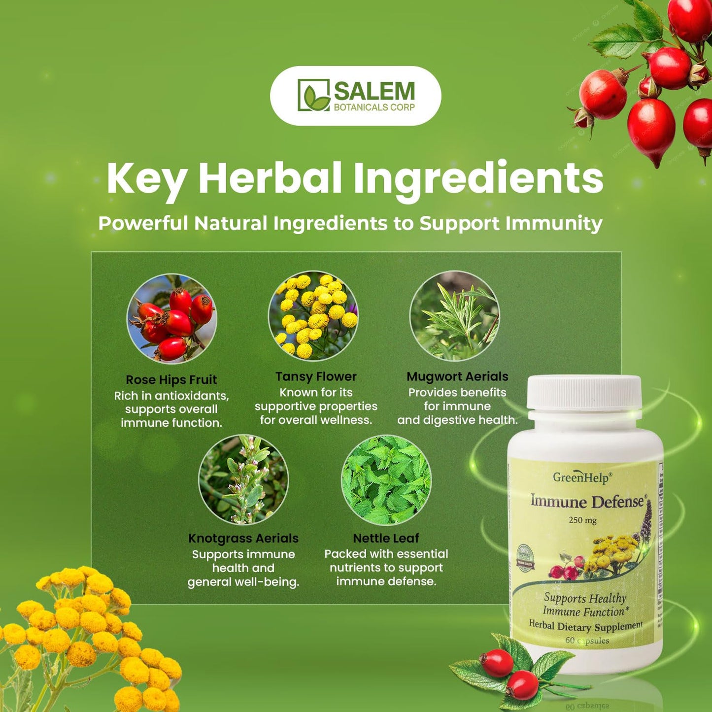 Green Help Immune Defense 60 Capsules