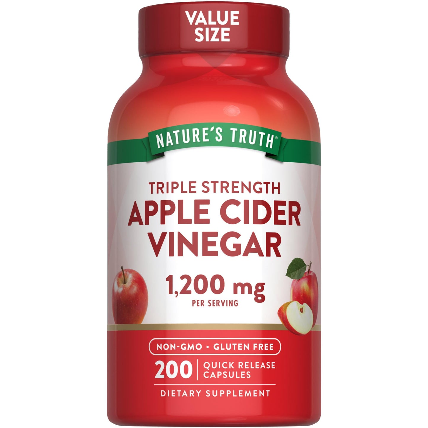 Nature's Truth Apple Cider Vinegar Capsules 200 Capsules