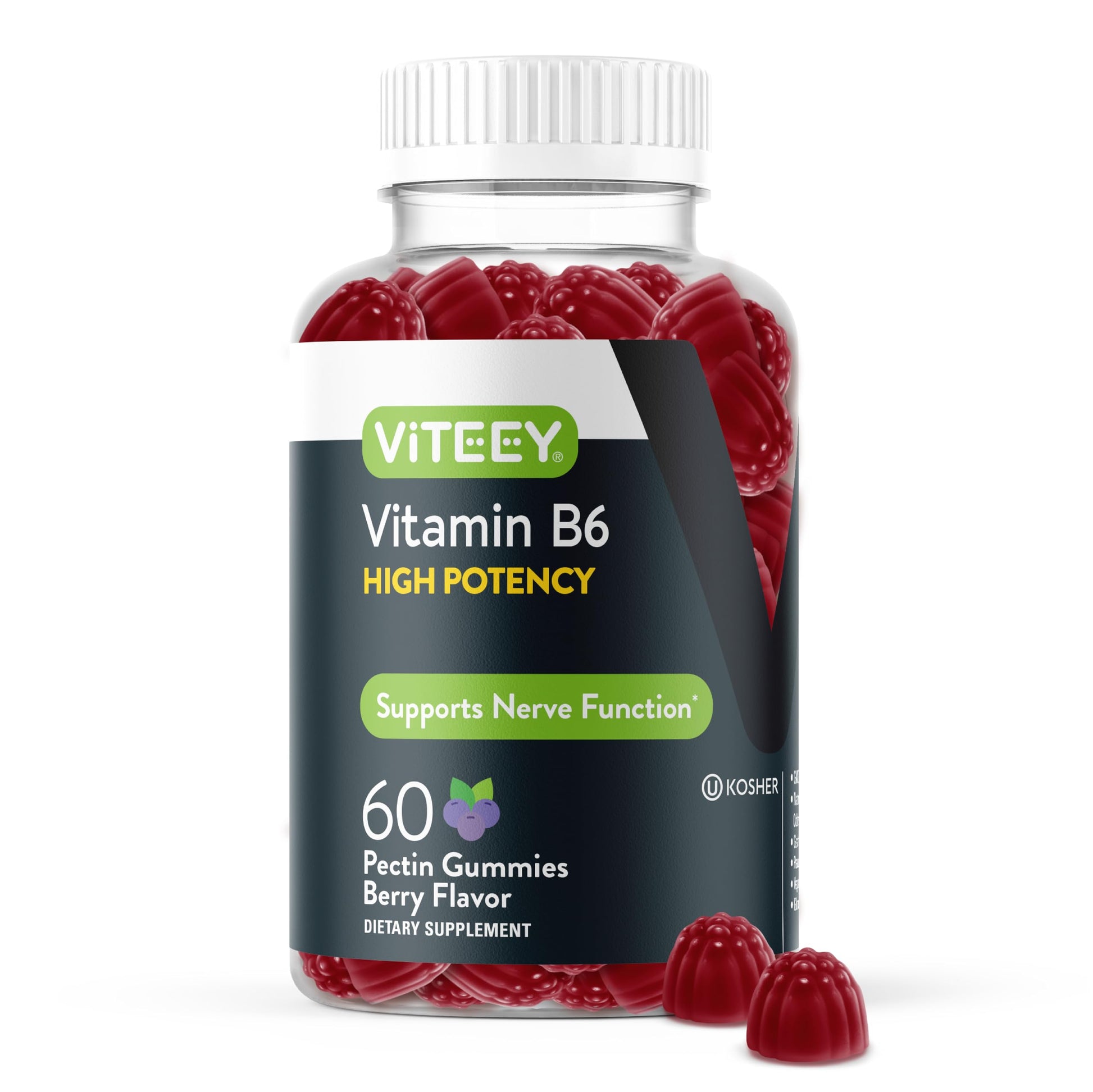 Viteey Vitamin B6 Gummies 60 Count