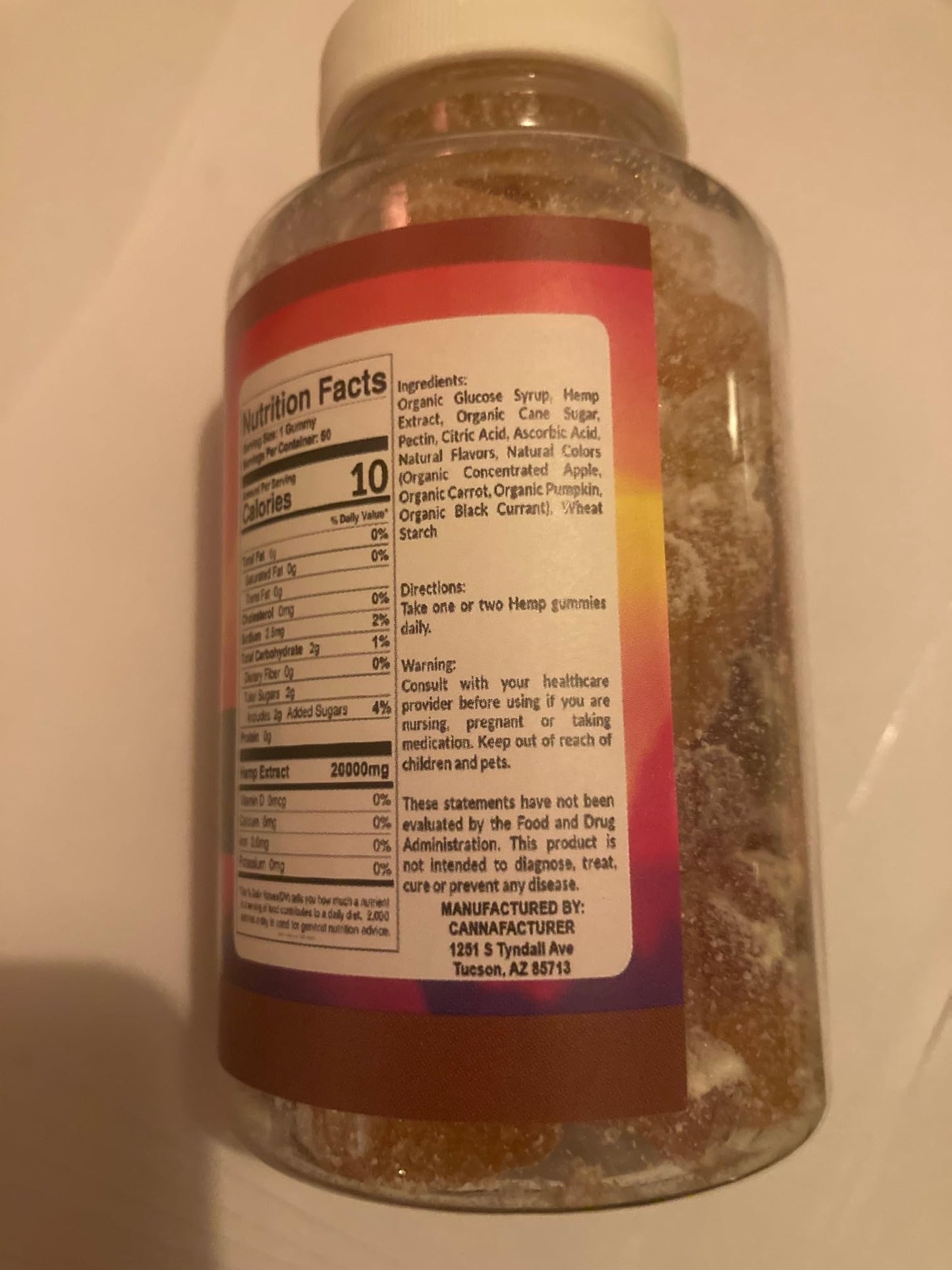 The CBD Project Hemp Gummies Omega-3-6-9 Complex Gummy 50 Count
