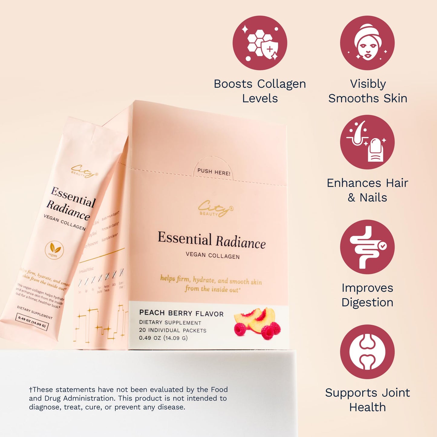 City Beauty Essential Radiance Collagen Boosting Blend Powder 0.24