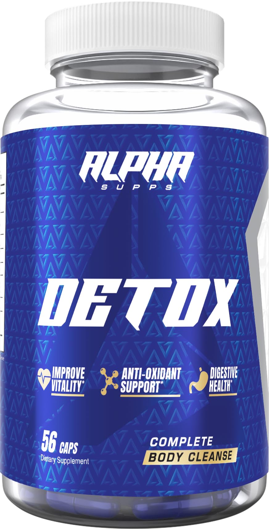 Alpha Supps Detox 14 Day Full Body Cleanse & Gut Support, 56 Capsules