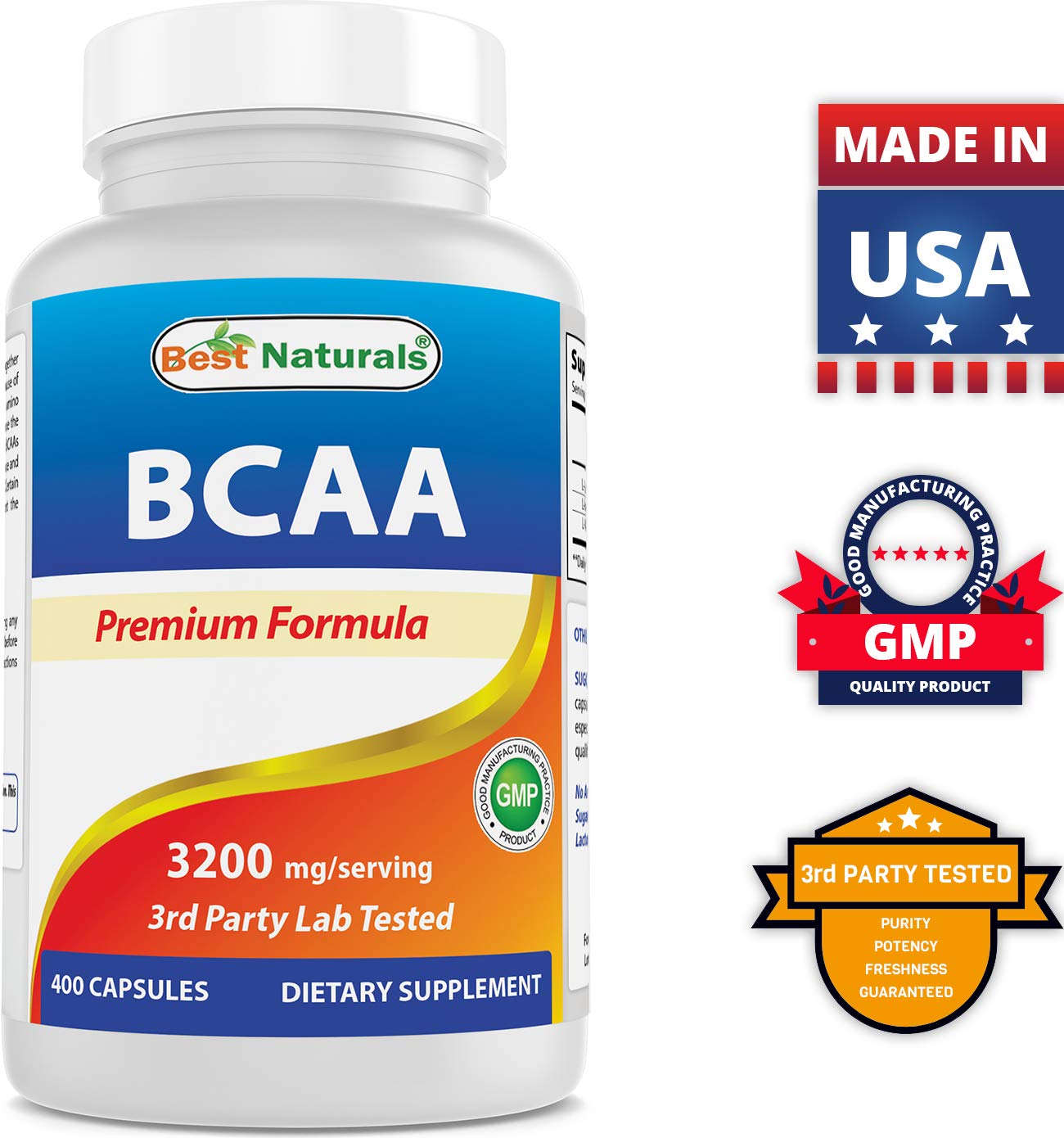 Best Naturals BCAA 3200 mg & Magnesium Glycinate 425 mg Capsule