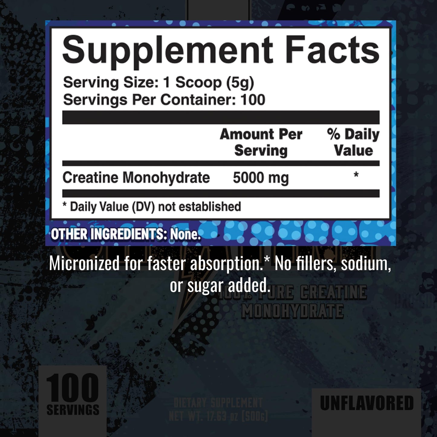 UXO Supplements Creatine Monohydrate Powder 15