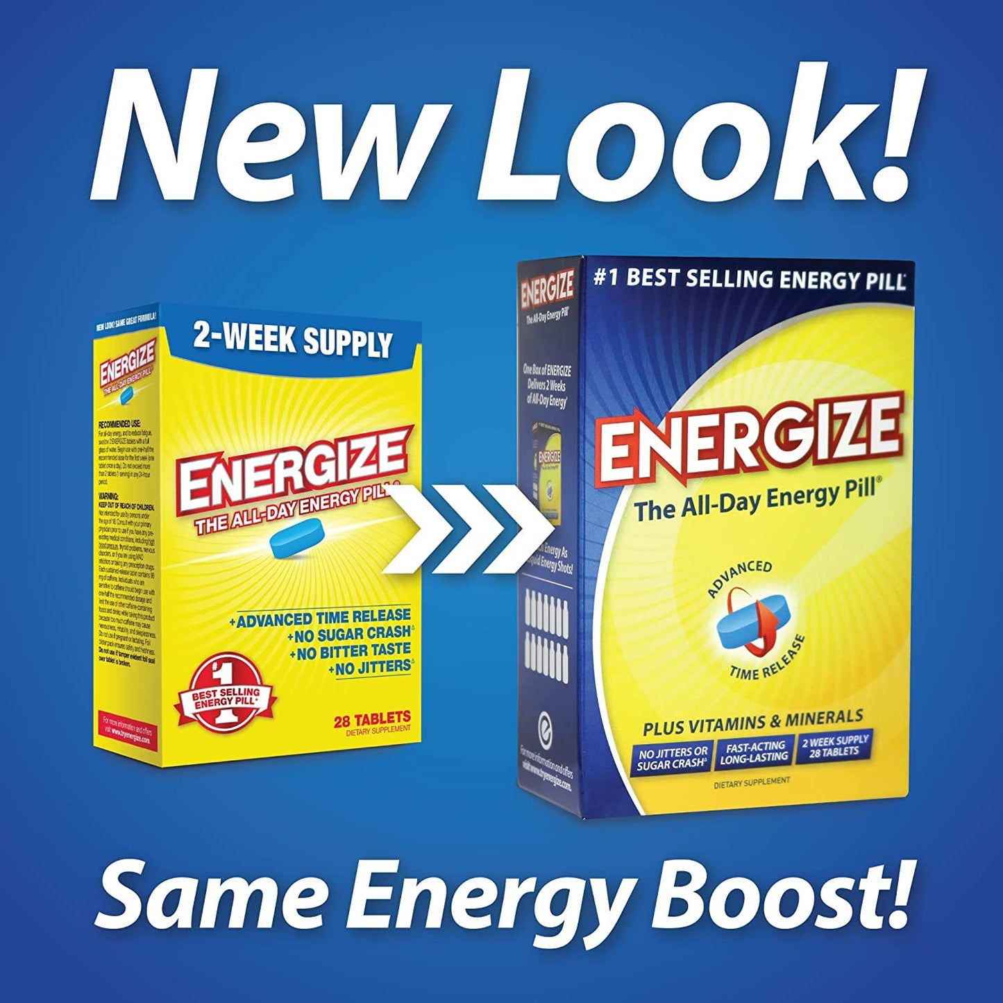 iSatori Energize Caffeine Pills, 28 Tablets