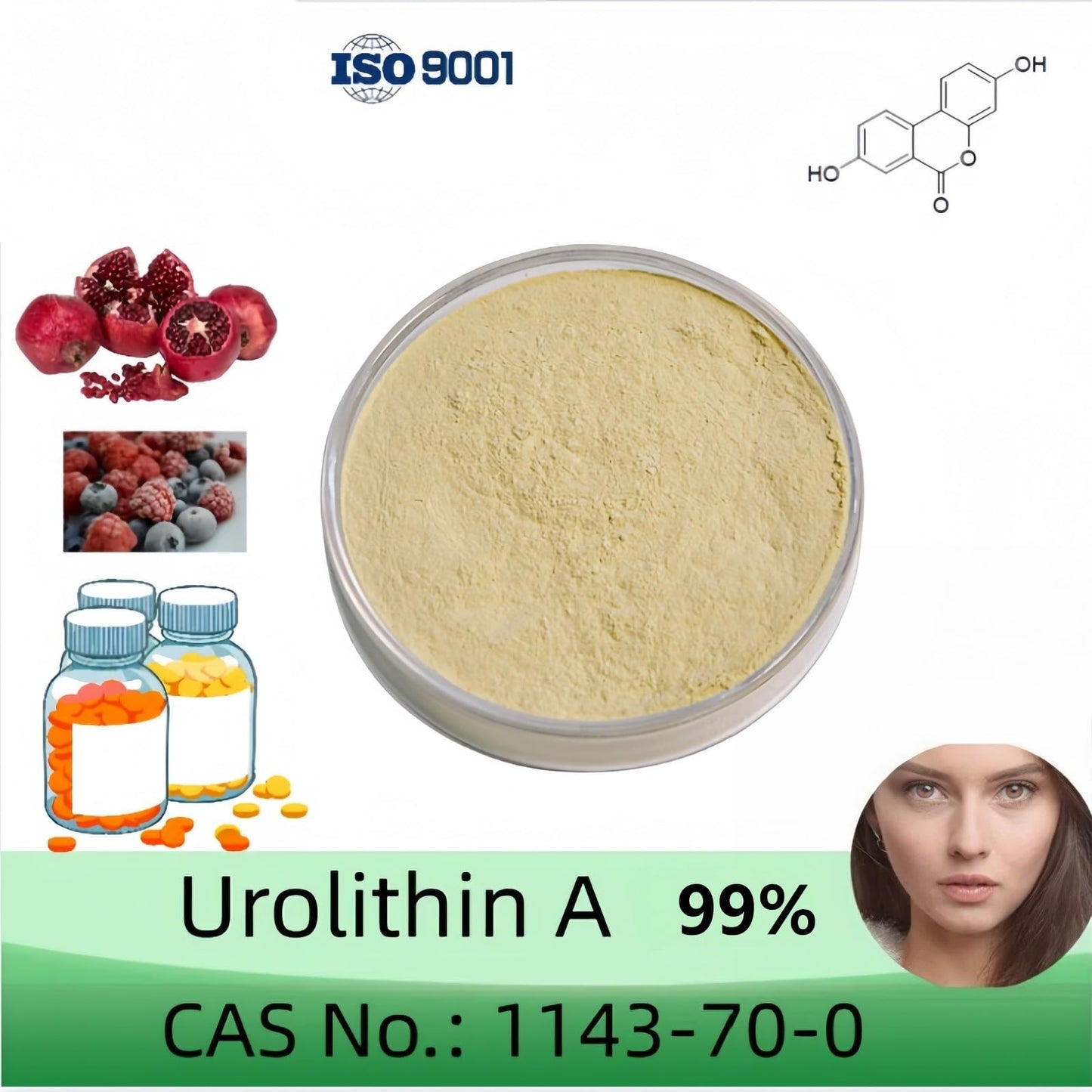HealthyFinds Urolithin A Powder 0.7 Ounce