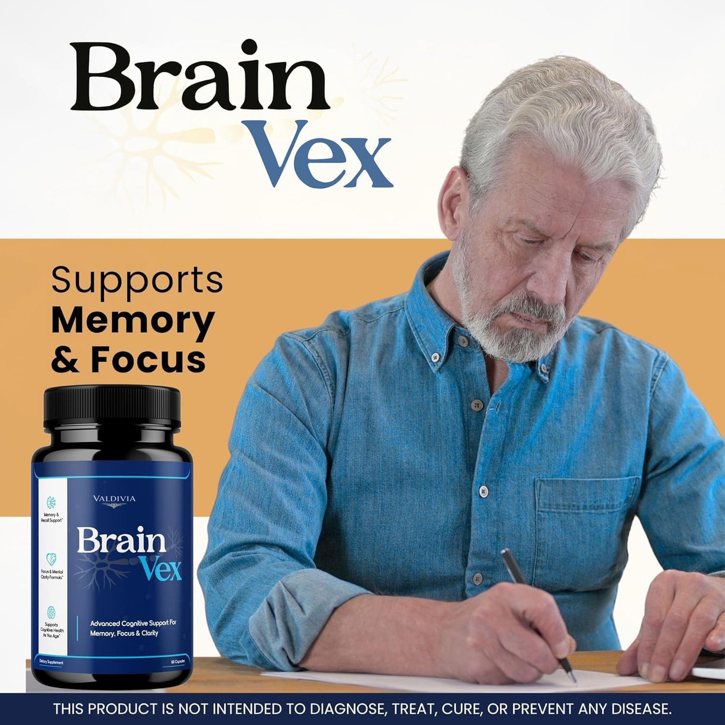 Valdivia Brain Vex Capsules, 180 Capsules