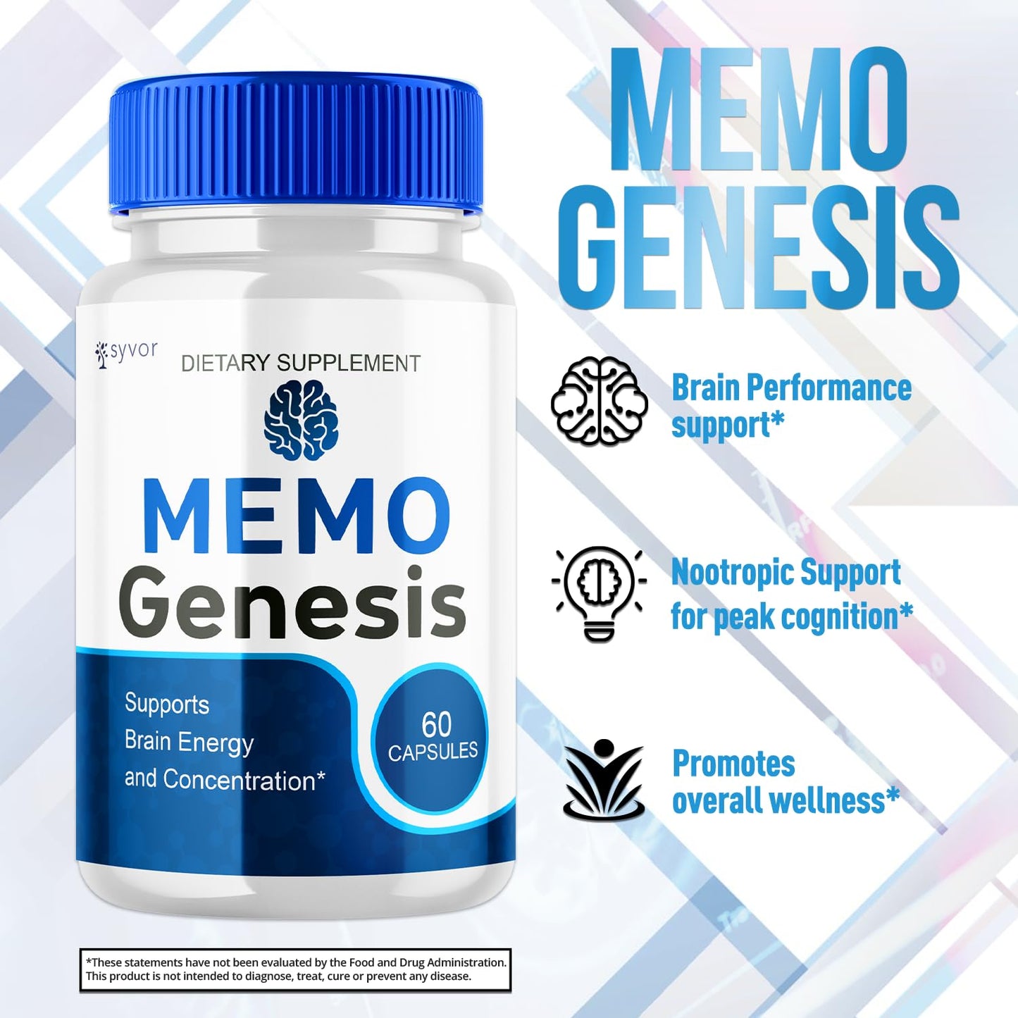 Syvor Memo Genesis Capsules, 120 Capsules