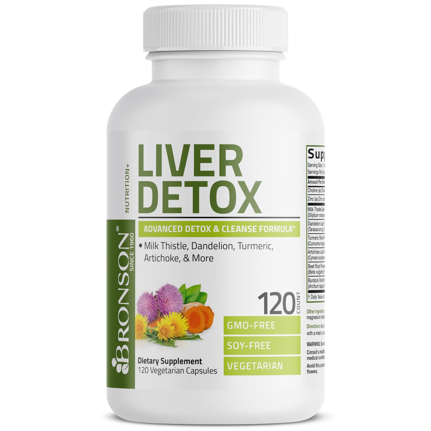 Bronson Liver Detox Advanced Detox & Cleansing Formula 120 Capsules