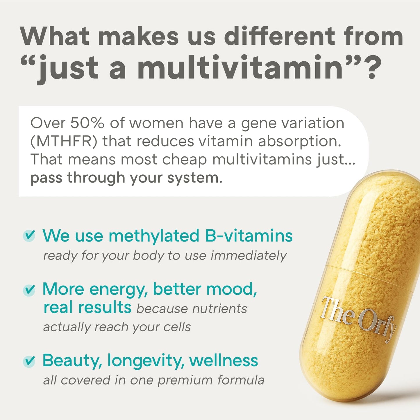 THE ORFY Complete Daily Women Multivitamin Capsule 60 Count