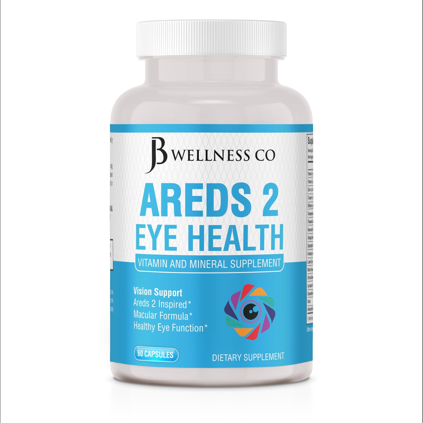 JB Wellness Co AREDS 2 Eye Vitamin & Mineral Supplement 180 Capsules
