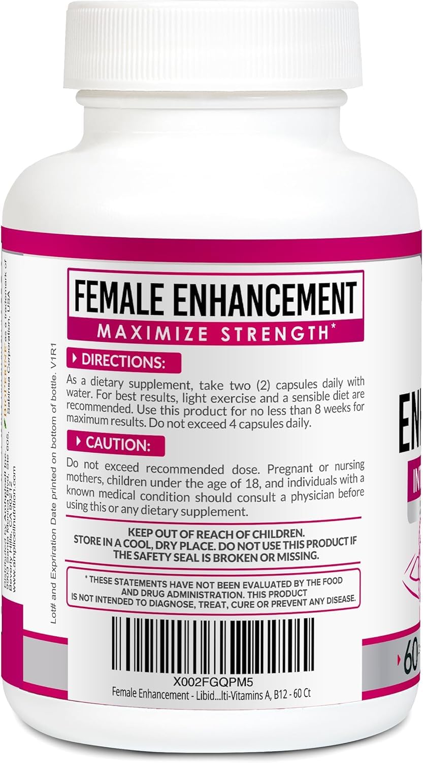 Amplicell Women's Libido Support & Hormone Balance Capsules, 60 Count