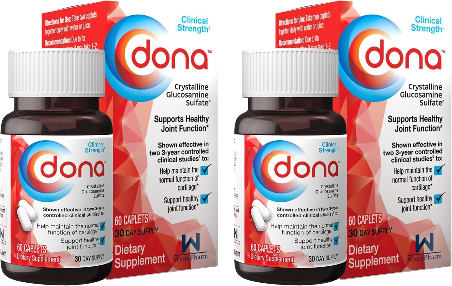 WynnPharm Dona Crystalline Glucosamine Sulfate 1500 Mg Caplets 120