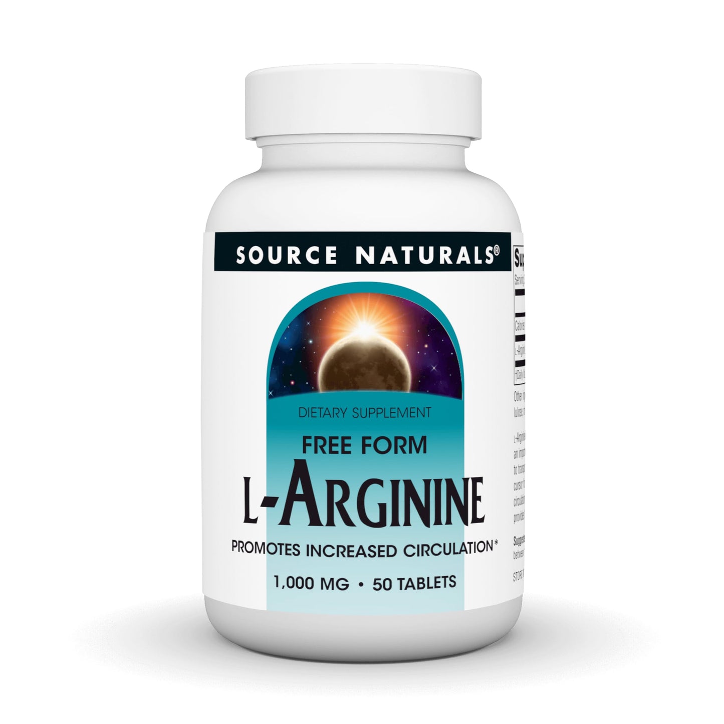 Source Naturals L-Arginine Free Form Tablets, 50 Tablets
