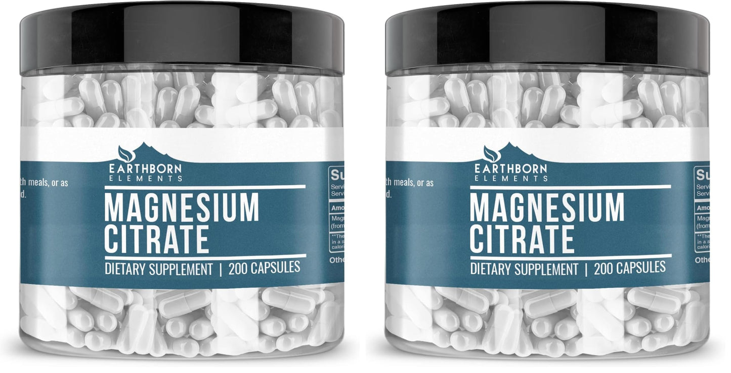 Earthborn Elements Magnesium Citrate 400 Capsules