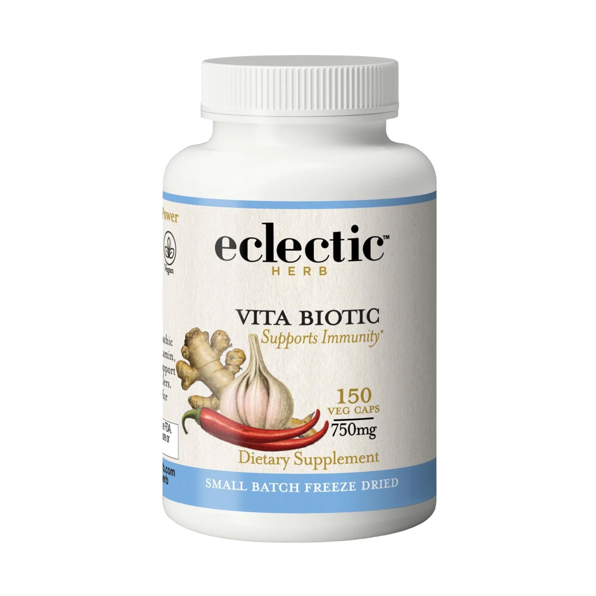 Eclectic Institute Eclectic Herb Organic Vitabiotic Capsules 150 Count