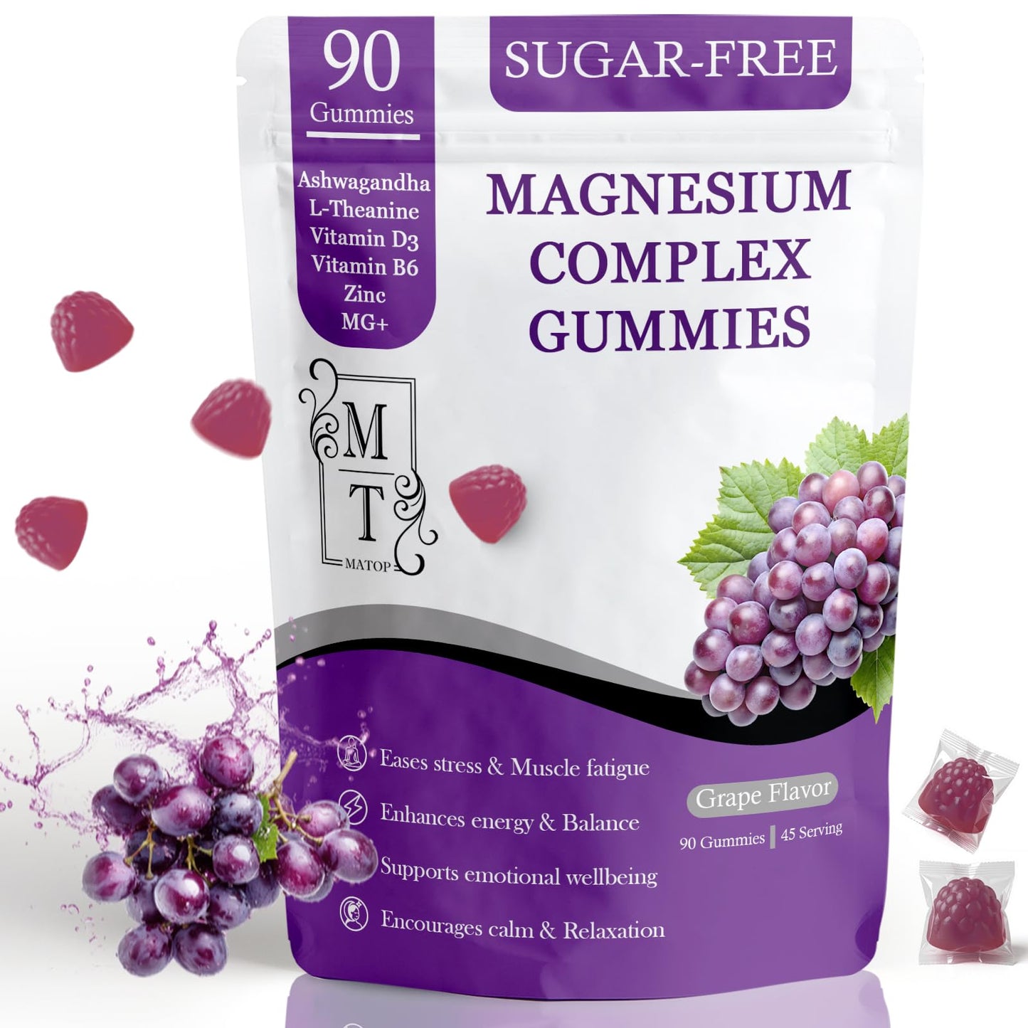 MATOP Magnesium Complex for Women Gummies 90 Count