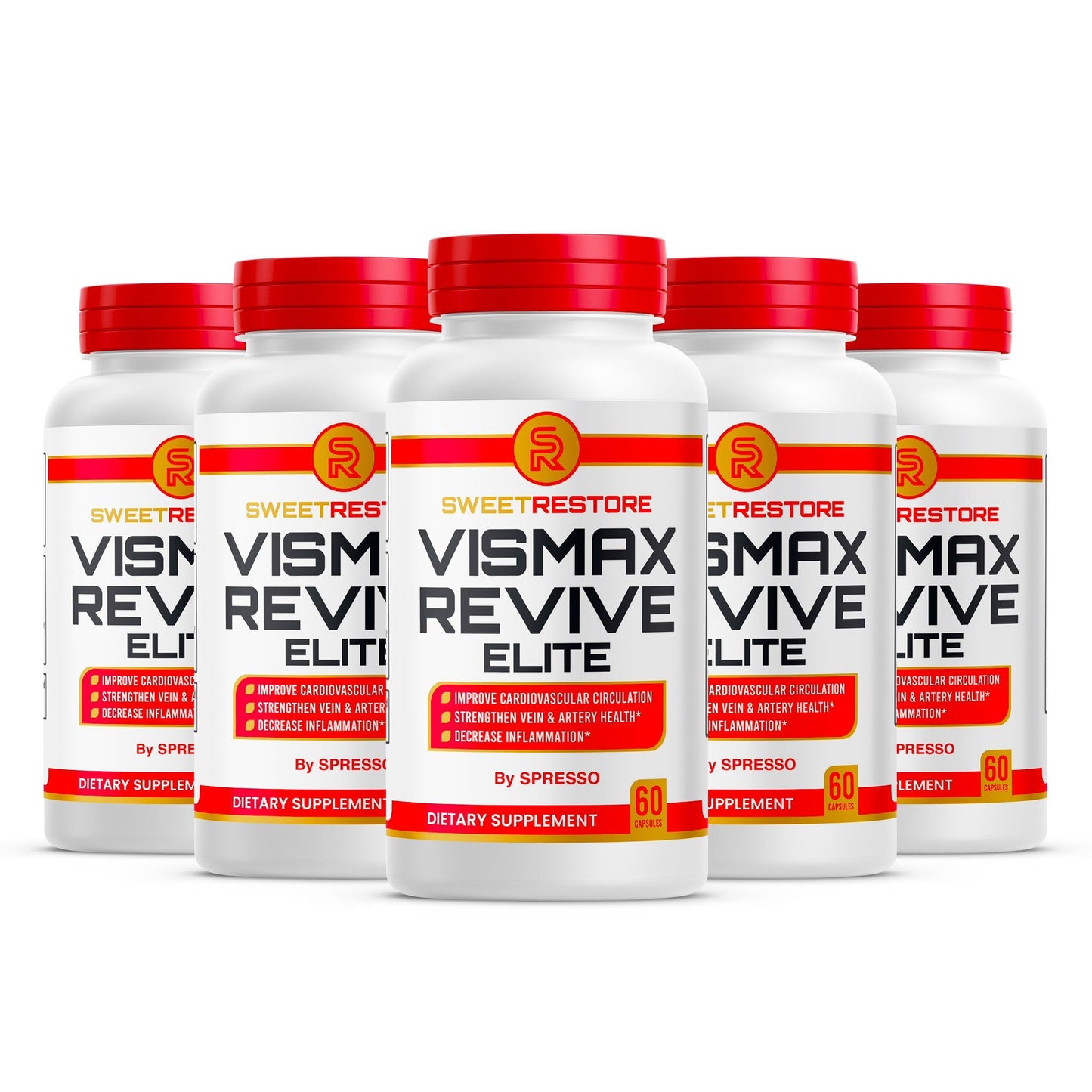 SPRESSO SweetRestore Vismax Revive Elite Capsules, 300 Capsules