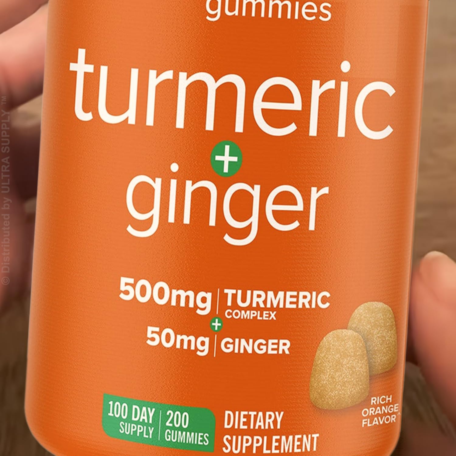 Generic Turmeric + Ginger Gummies 500 mg, 200 Count