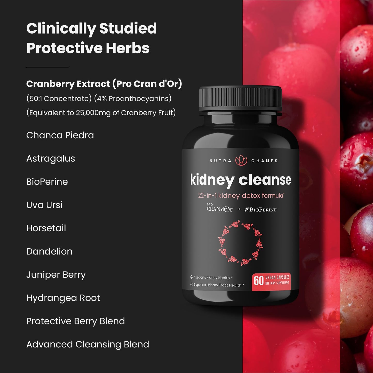NutraChamps Liver Cleanse Capsules and Kidney Cleanse Capsules, 2 Pack Bundle