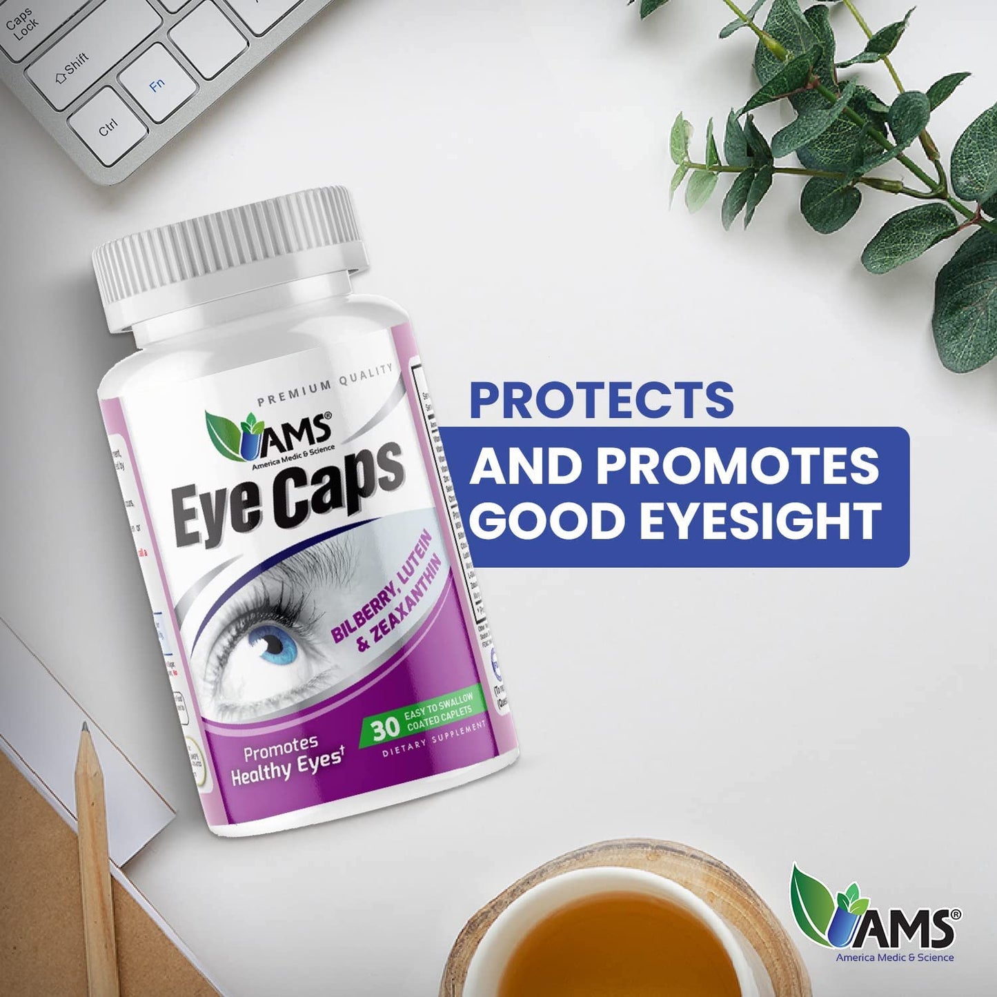 America Medic & Science EyeCaps Caplets 30 Count