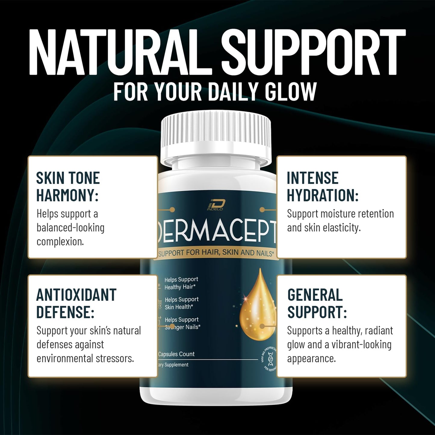 Indelo Dermacept Capsules 120 Capsules