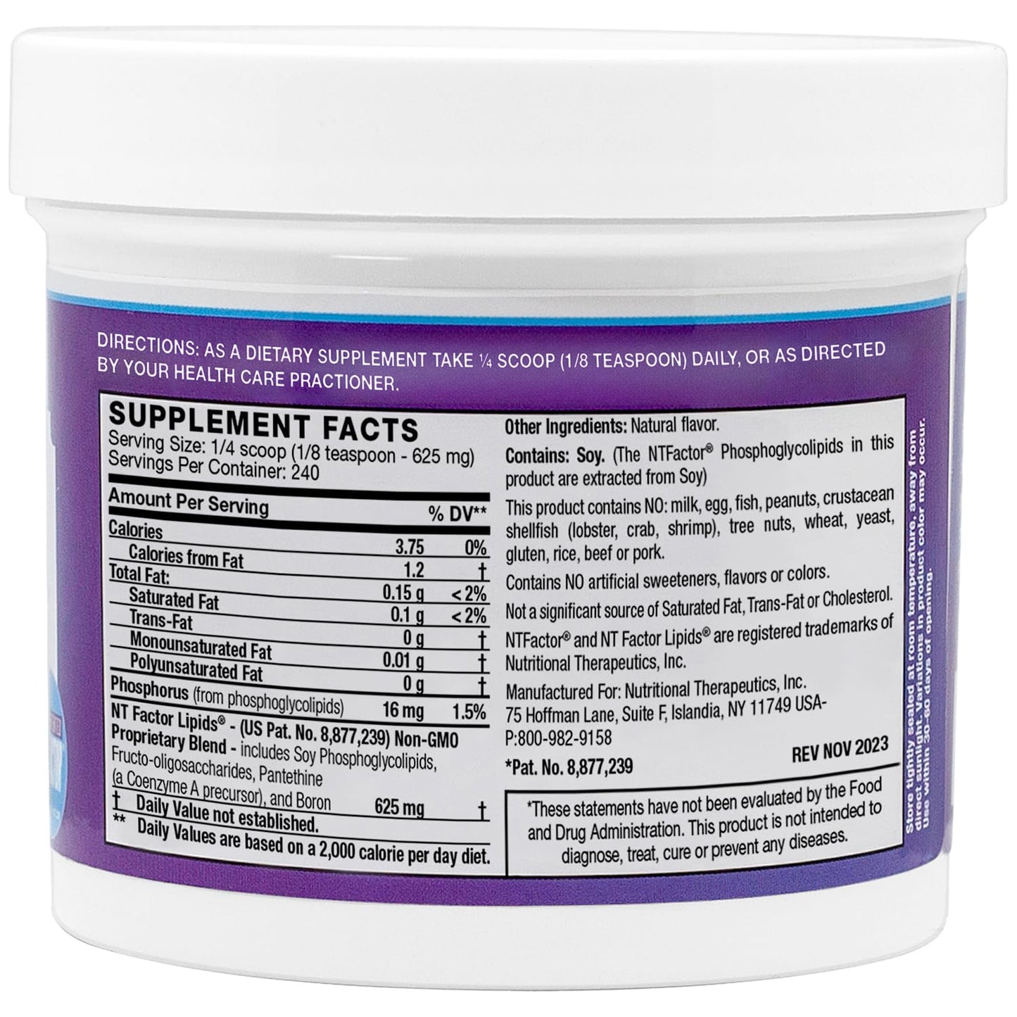 Nutritional Therapeutics NTFactor Lipids Powder, 5.29 Ounce