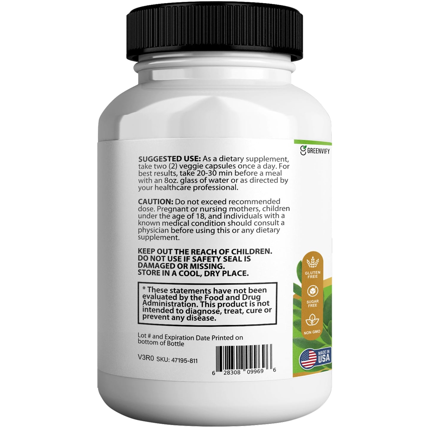GREENVIFY Moringa Magic Max Extra Strength, 120 Capsules