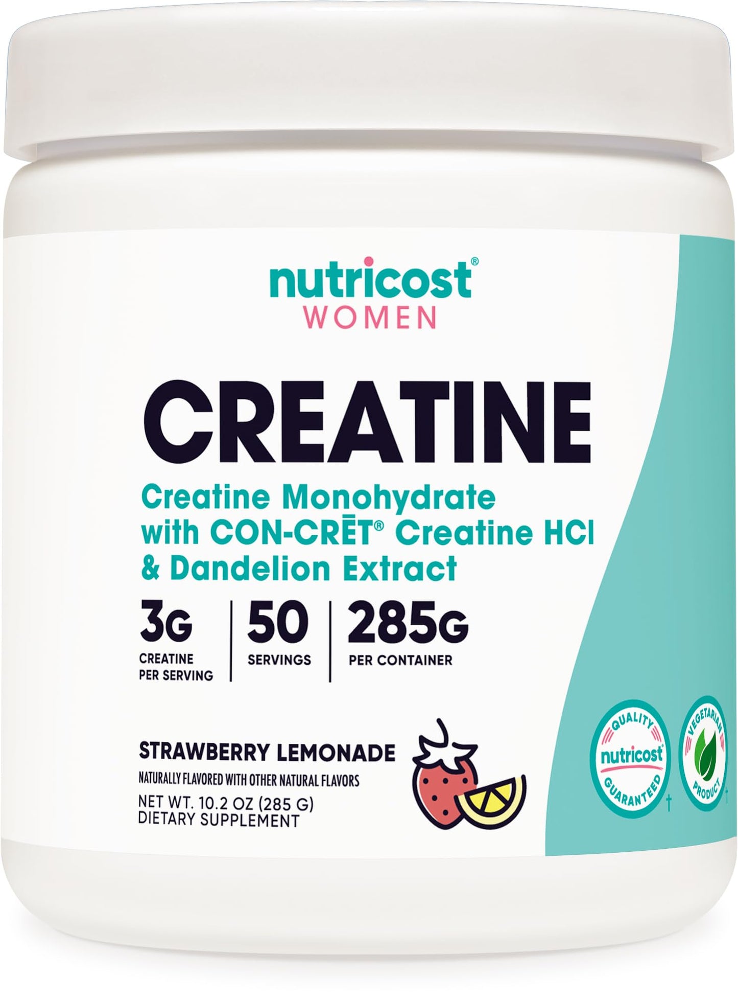 Nutricost Creatine Monohydrate Powder, 10.1 Ounce