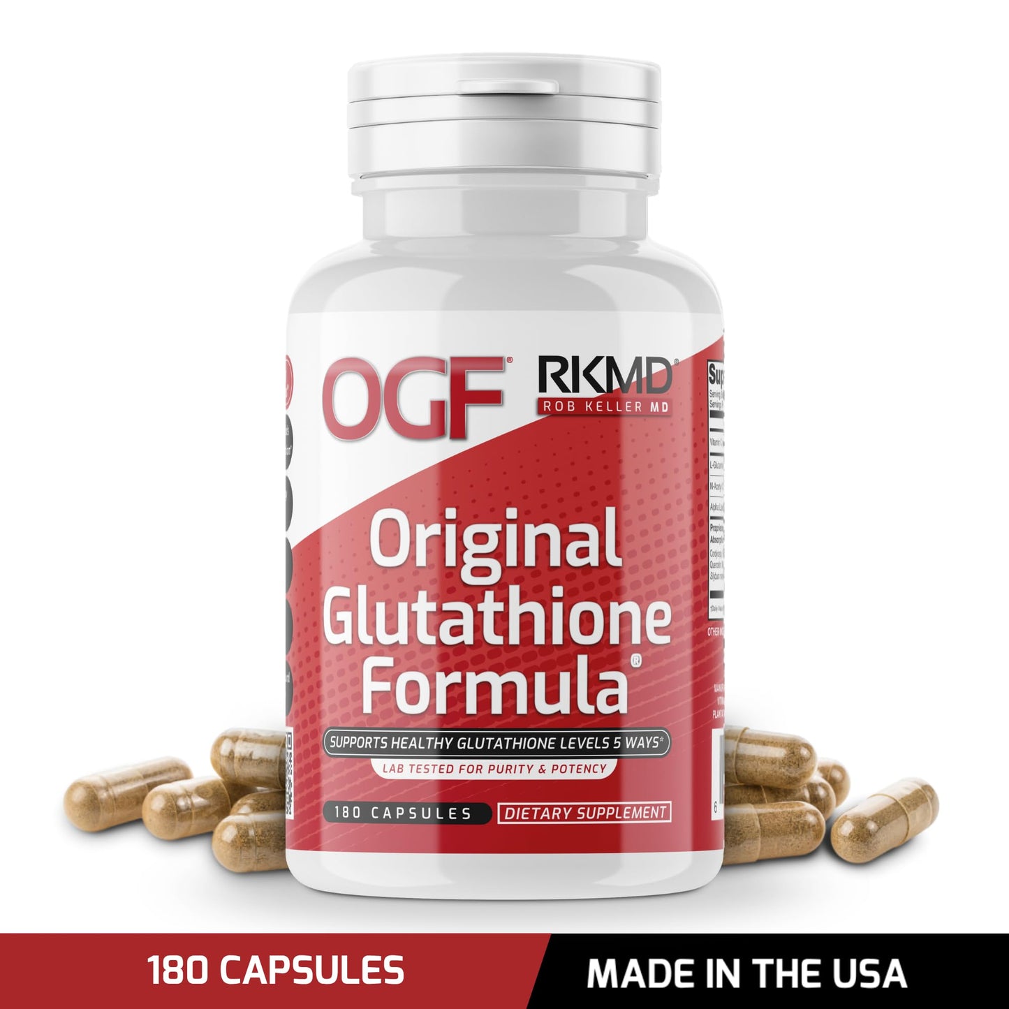 Rob Keller MD Original Glutathione Formula Capsules 180