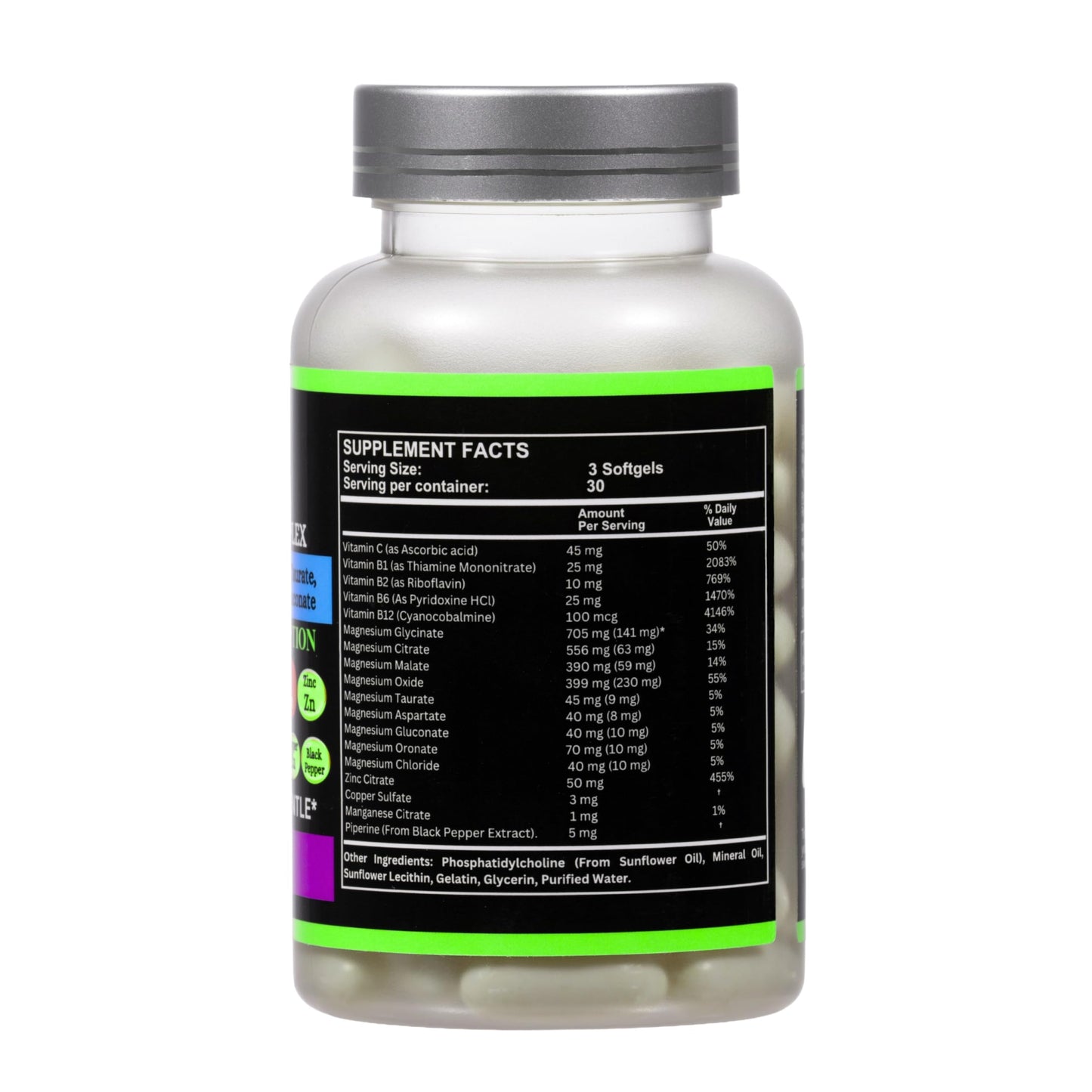 Nikoni Phospholipid Magnesium Complex 2500mg Capsule, 180 Count