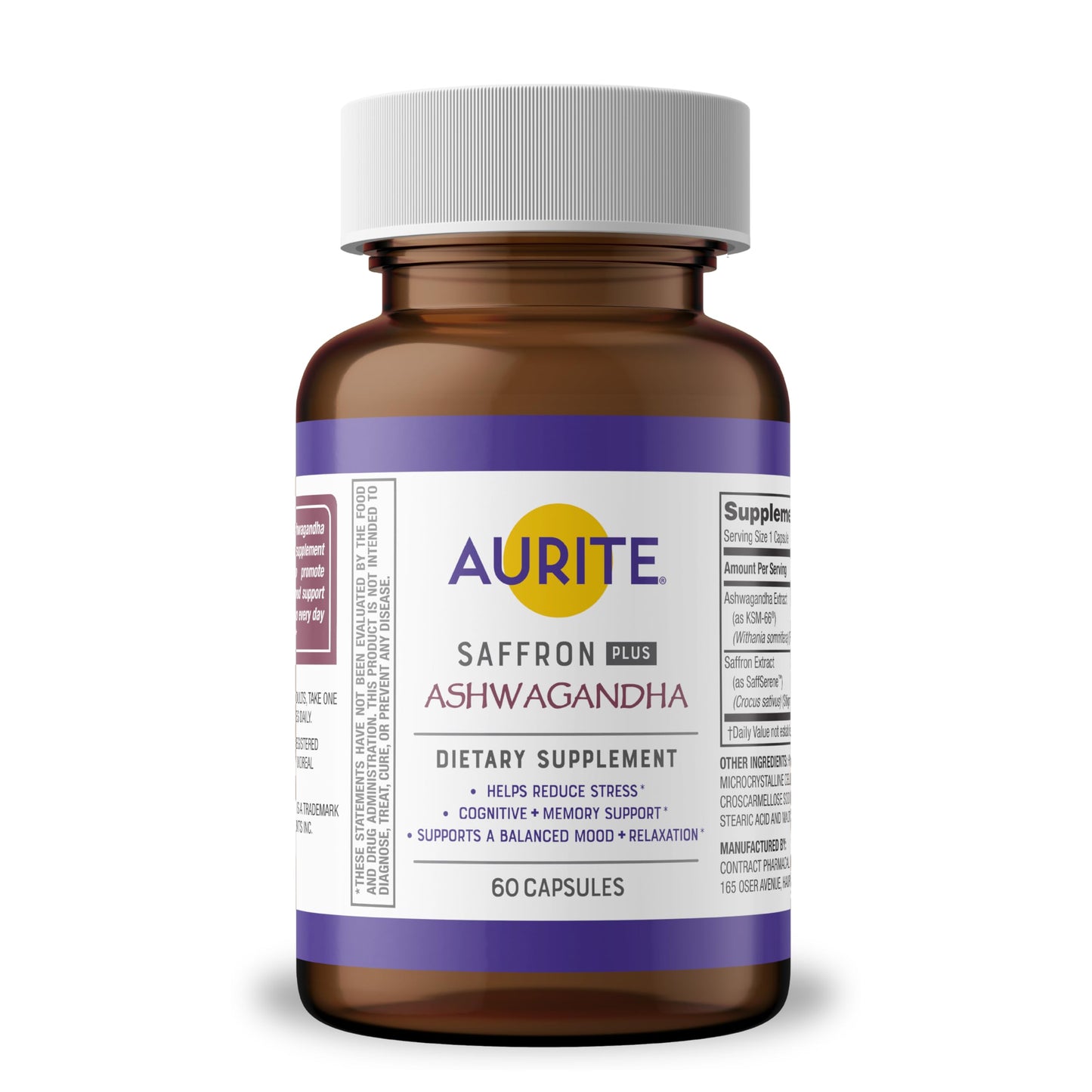 Aurite Saffron Supplement Capsule 60 Count