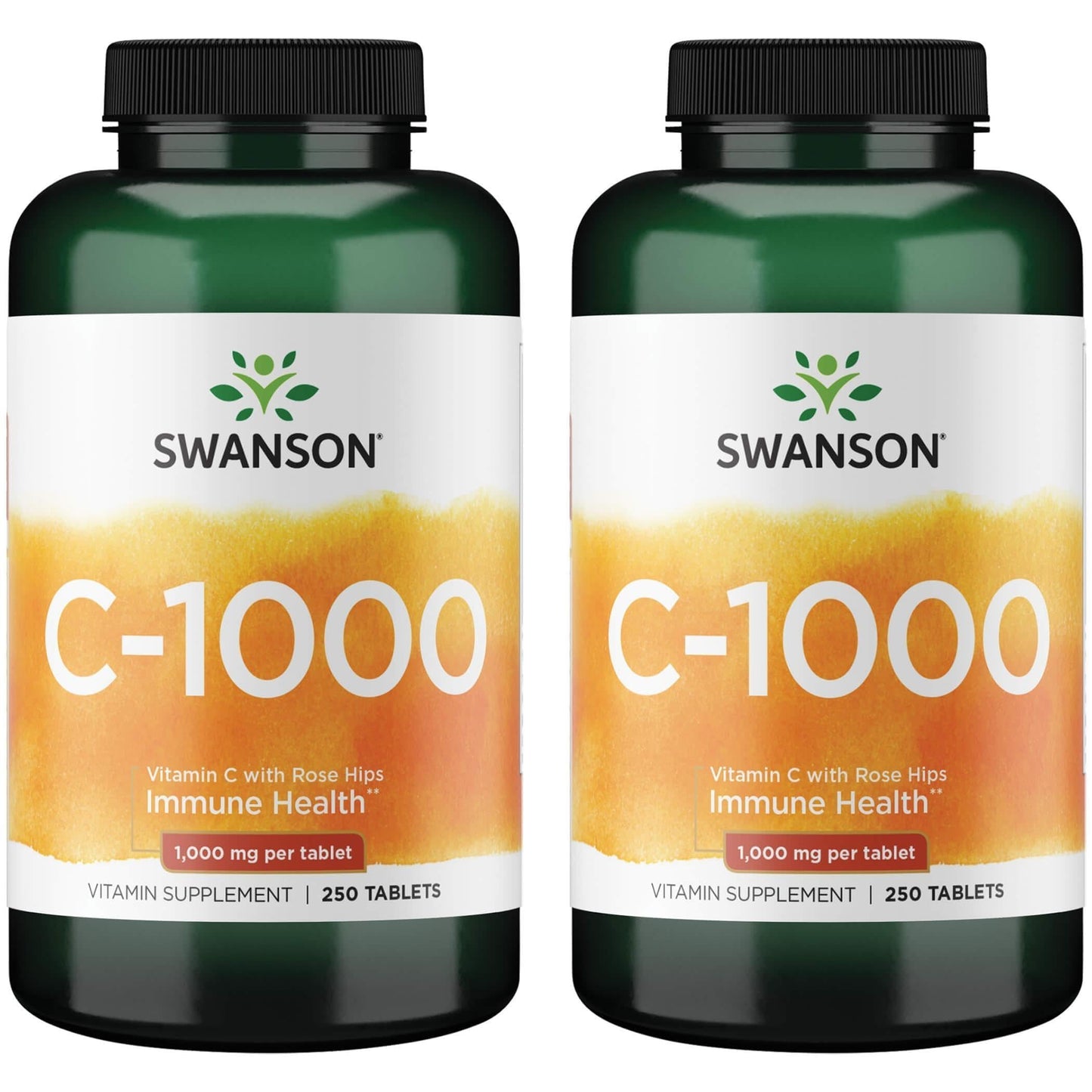 Swanson Vitamin C with Rose Hips Immune System Support Skin Cardiovascular Health Antioxidant Supplement 500 Tablets