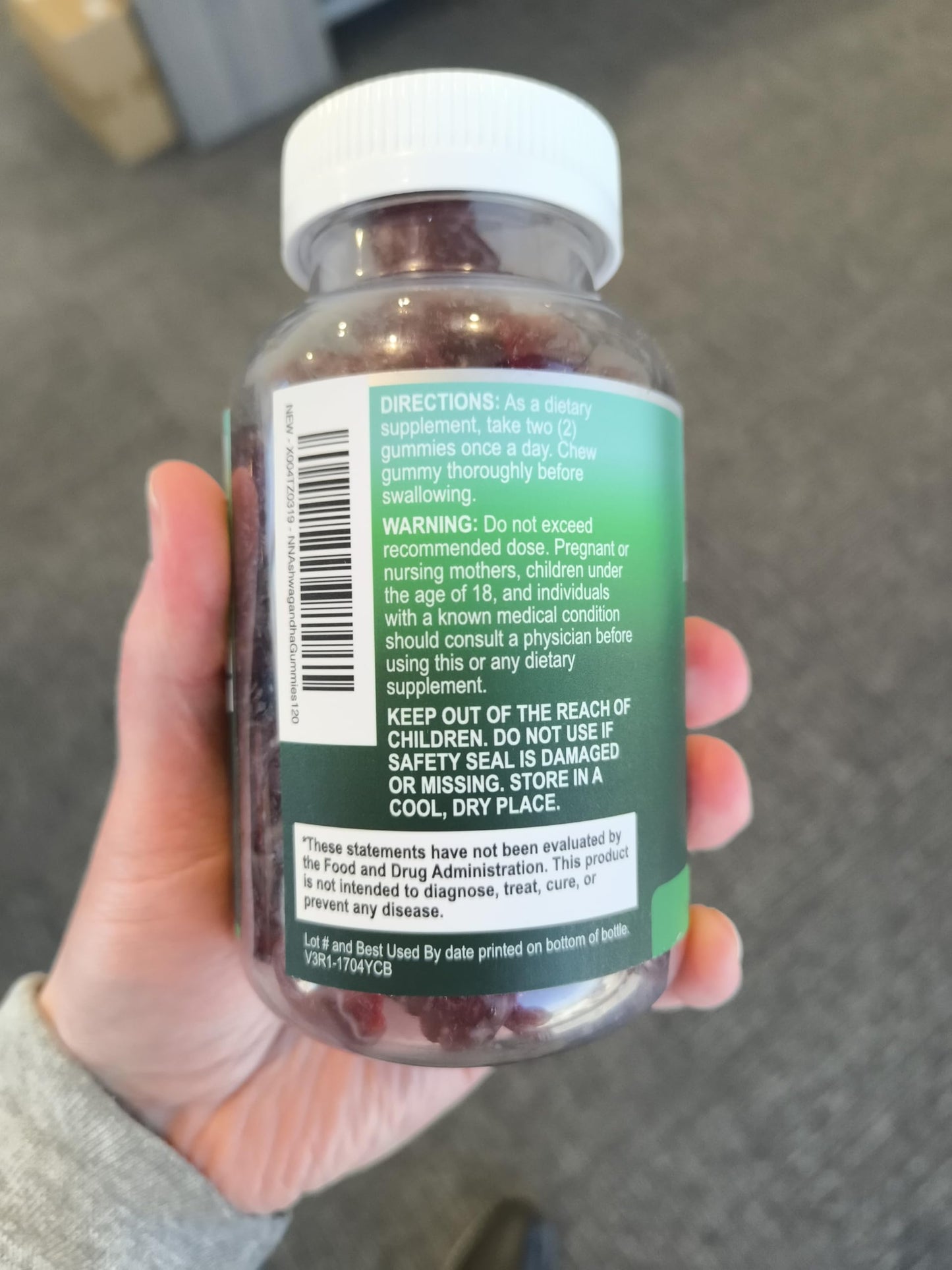 Nature's Nutrition Ashwagandha Gummies 120 Gummies