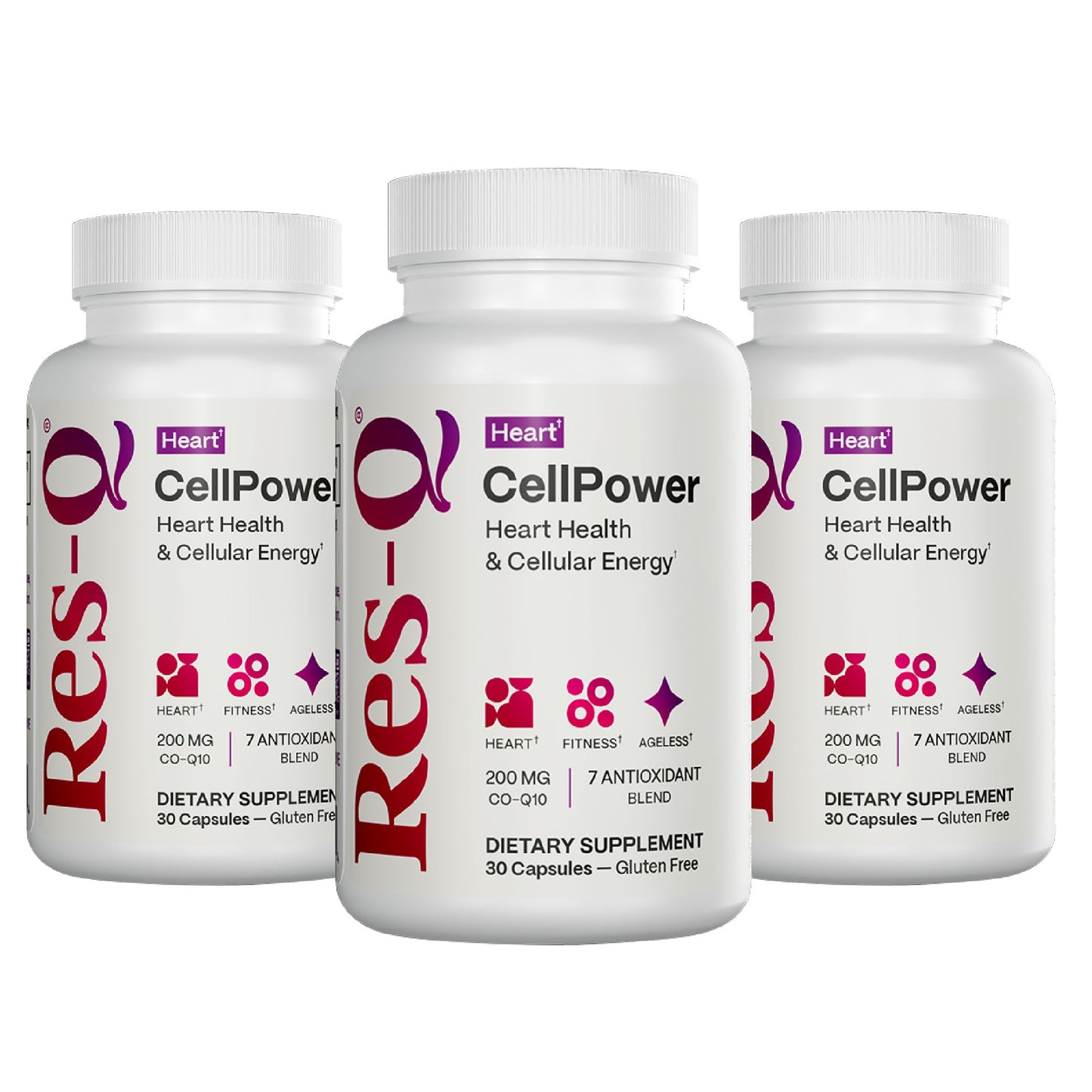 Res-Q CellPower CoQ10 with Additional Antioxidants, 90 Capsules