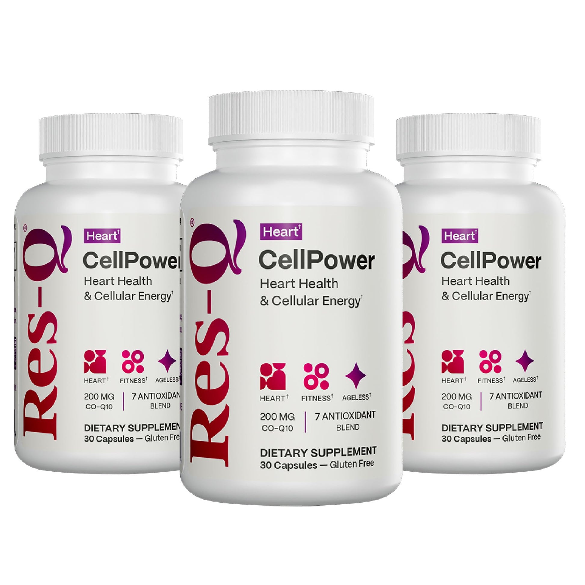 Res-Q CellPower CoQ10 with Additional Antioxidants, 90 Capsules