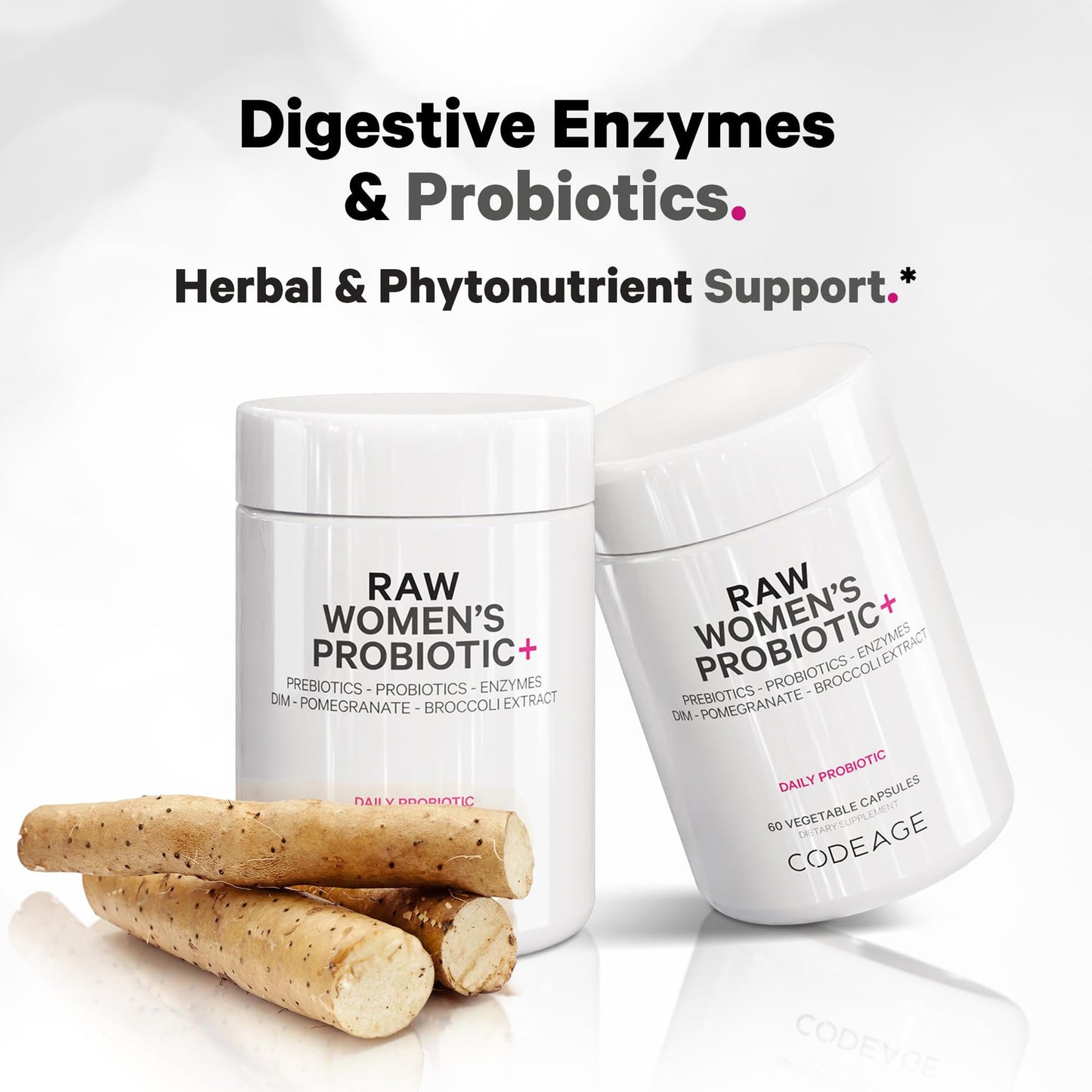 Codeage Raw Women’s Probiotic+ Supplement Capsule, 60 Capsules