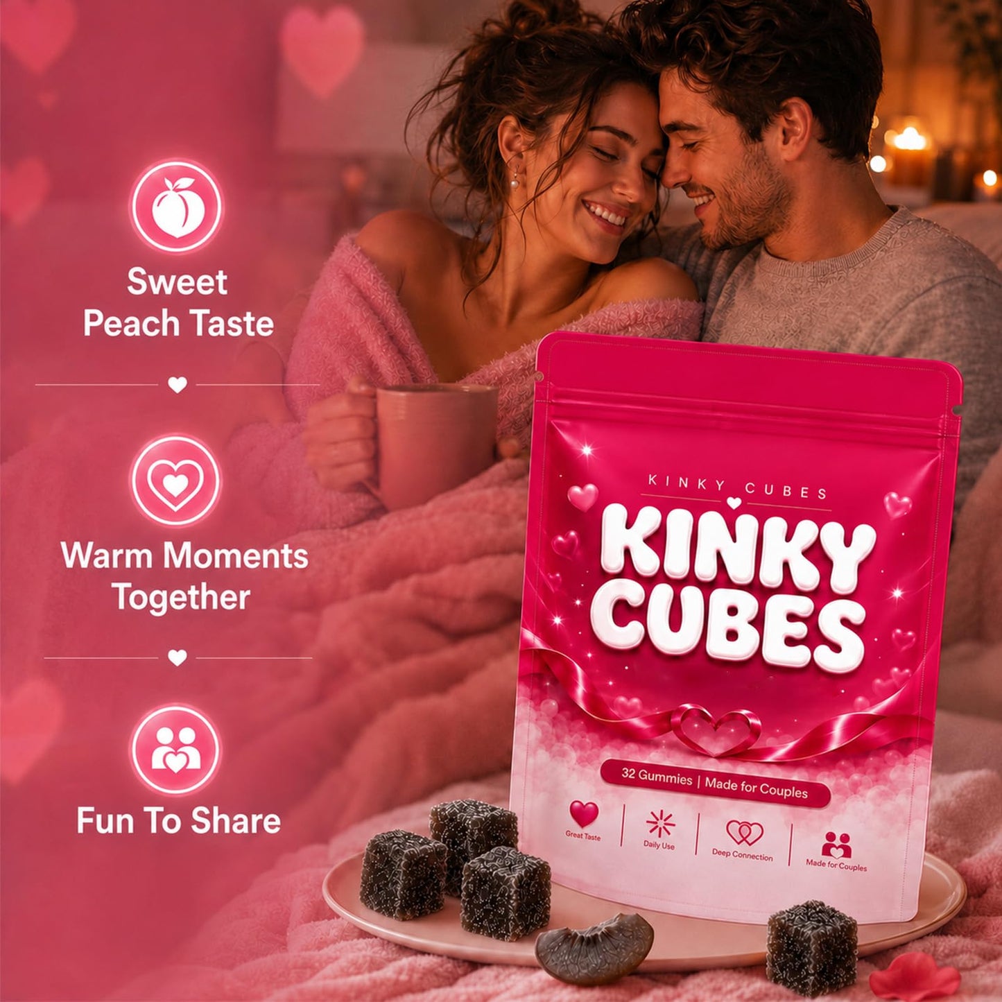 KINKY CUBES Gummies Capsule 1 Count
