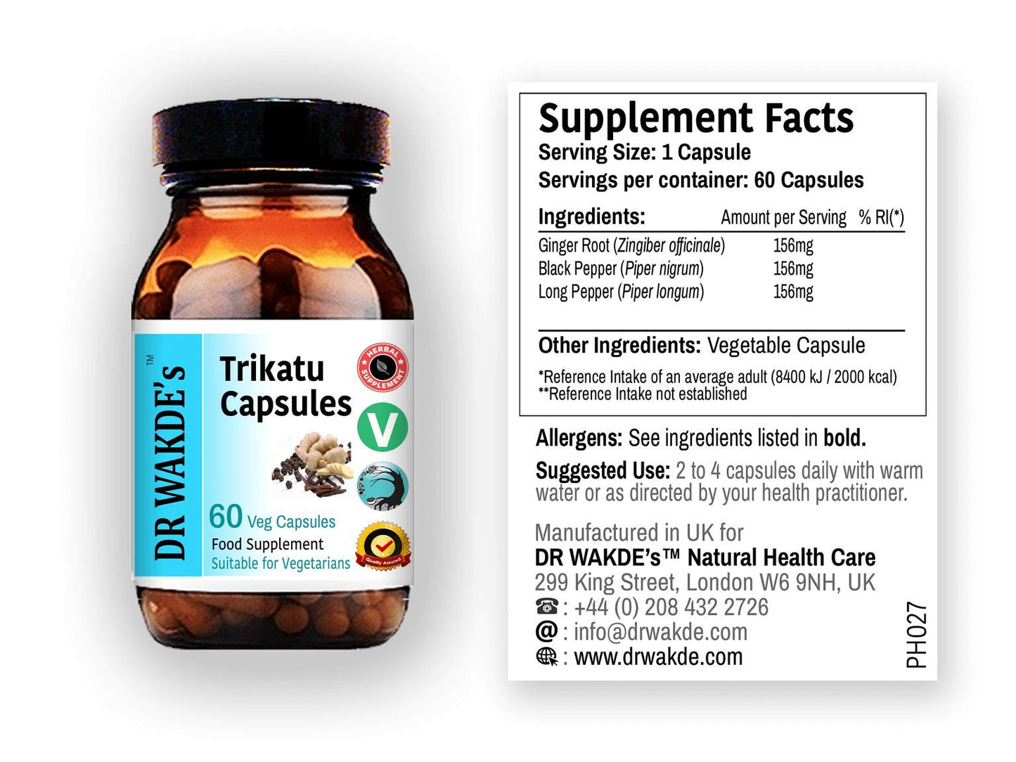 DR WAKDE's Trikatu Capsules 1 Capsule