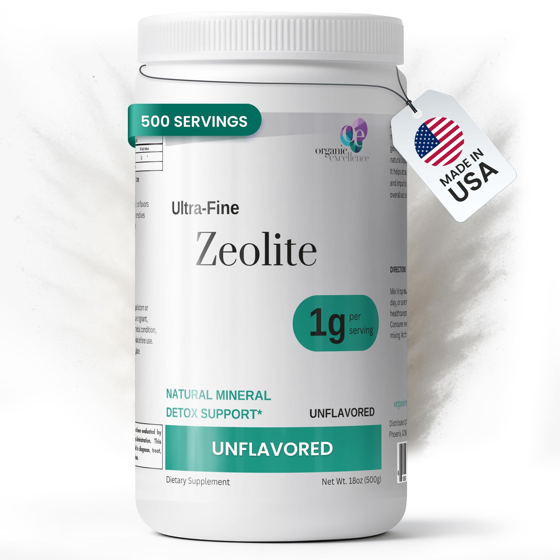 Organic Excellence Zeolite Clinoptilolite Powder 18