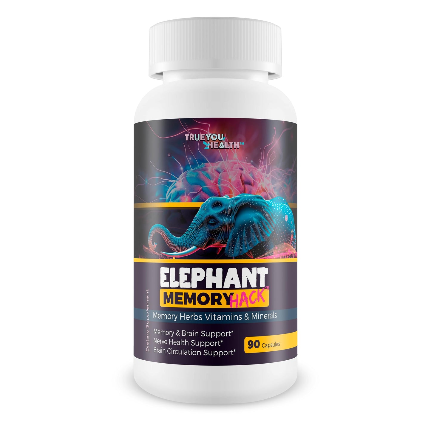 True You Health Elephant Memory Hack Capsule 90 Count